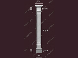 Пилястра 319 - декор из гипса