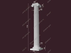 Колонна 21 (с энтазисом) - декор из гипса