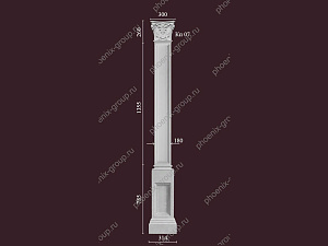 Пилястра 09 - декор из гипса